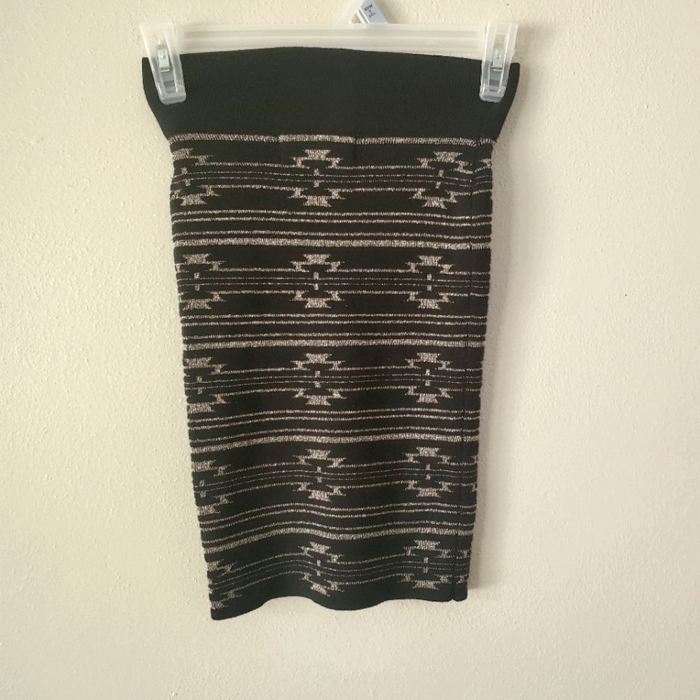 Urban Outfitters Ecote Southwestern Aztec Geometric Knit Bodycon Mini Skirt XS